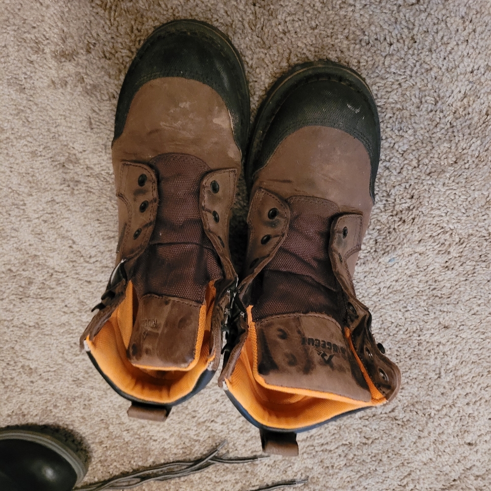Steel toed boots